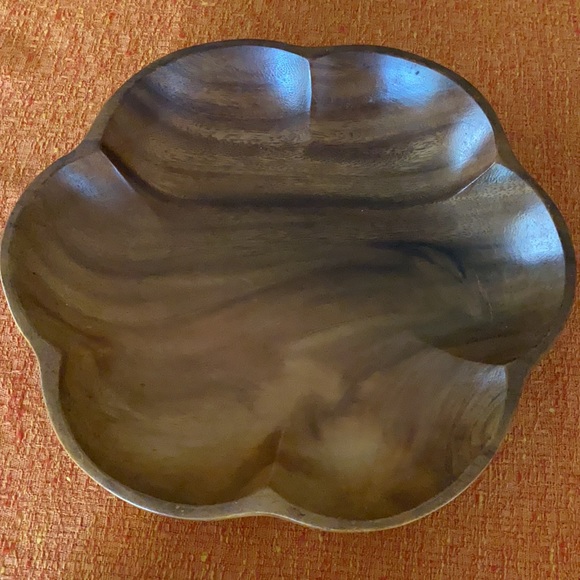 VINTAGE ‘70s Dolphin Monkey Pod Fruit Bowl - Picture 5 of 11